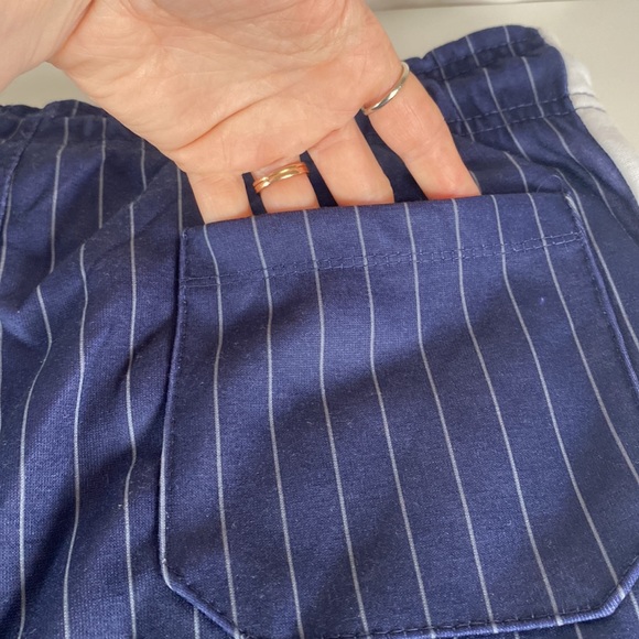 NBA OFFICIAL Navy & White Striped Jogger Size Large NWT - Picture 10 of 11